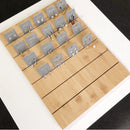 Finished Bamboo Wooden Earring Ear Studs Cards Jewelry Rack Display Stand Board Organizer