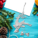 1PCS Reindeer Home Christmas Tree Ornament Deer Hanging Pendant With Bells