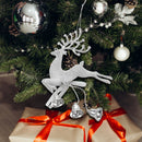 1PCS Reindeer Home Christmas Tree Ornament Deer Hanging Pendant With Bells