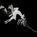 1PCS Reindeer Home Christmas Tree Ornament Deer Hanging Pendant With Bells