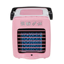 USB Mini Handle Air Cooler Humidifying Purifying 300mL Water Tank LED Light Fan