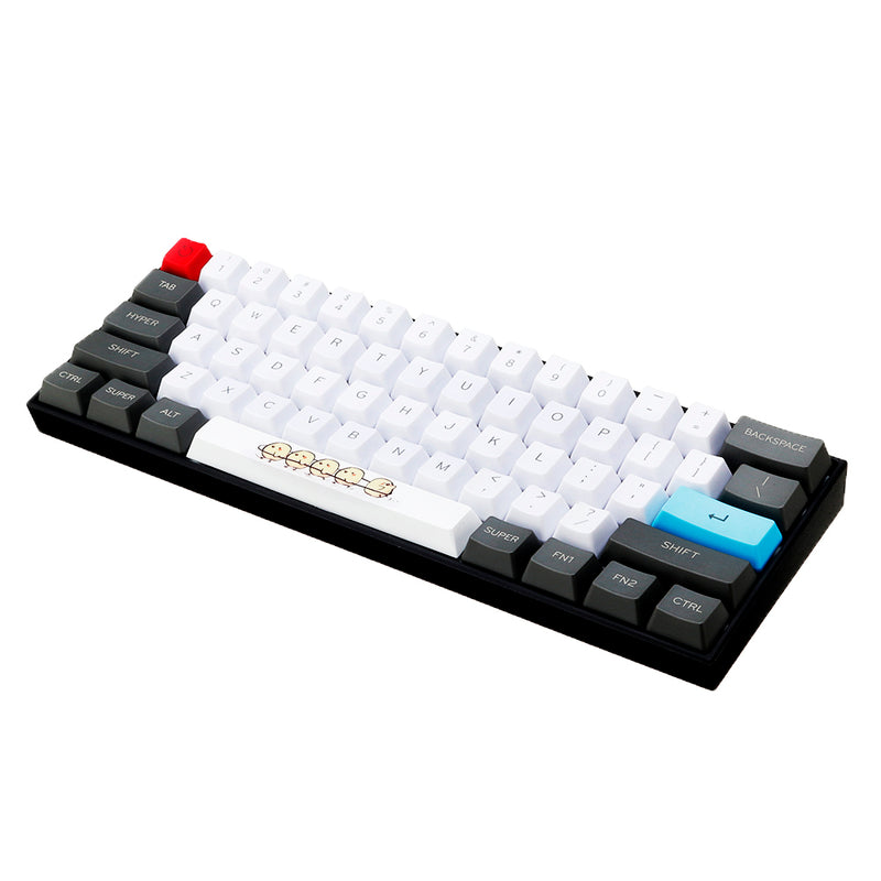 Five-sided Dyesub PBT Yellow Chick Space Bar 6.25u Novelty Keycap