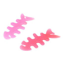 Fish Bone Headphone Ear-Hook Cable Wire Winch Wrap Holder 2 Pieces A4T1