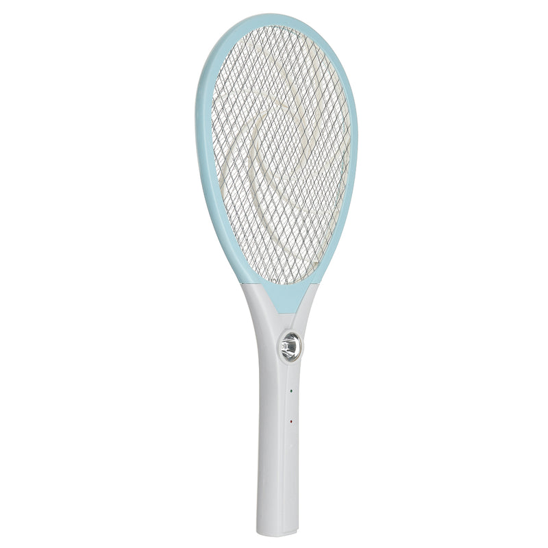 Electric Bug Zapper Racket Mosquito Fly Swatter Killer Insect Rechargeable With LED Lamp