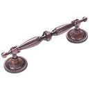 12.45 cm length with flower design furniture handle door handle, copper col X9E8