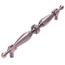 12.45 cm length with flower design furniture handle door handle, copper col X9E8