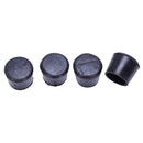24 Pieces 25mm Black Round Rubber Leg Foot Lid Holder for Furniture Chairs  T8N3
