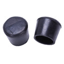 24 Pieces 25mm Black Round Rubber Leg Foot Lid Holder for Furniture Chairs  T8N3