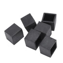 Rubber end caps furniture foot / floor protector, 25 mm x 25 mm, 6 pieces Q5T9