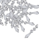 30Pcs Acrylic Crystal Clear Garland Hanging Beads Curtain Wedding Club Part C7R2