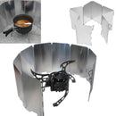 IPRee Camping Foldable Aluminum Plates BBQ Stove Wind Shield