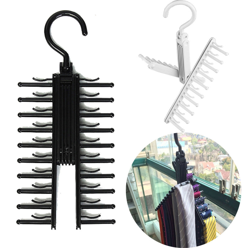 360 Degree Rotatable Adjustable Belt Hanger Tie Rack Scarf Holder