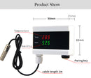 WiFi Tuya Smart Temperature Humidity Alarm Sensor Thermometer Hygrometer Detector Home Digital Display Android APP Alert
