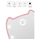 Women LED 180 Foldable Makeup Mirror Light Cosmetic Folding 2X Magnifying Mirror + Flat Mirror 8 LED Lights  2 Sided Lamps Hand Mirror Tools