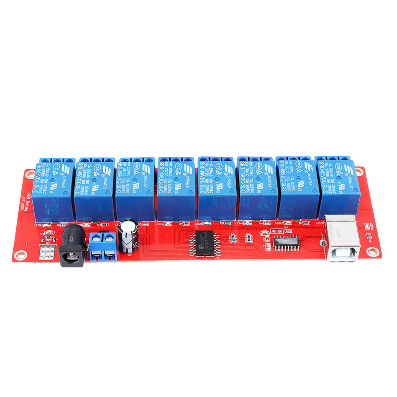 8 Channel 5V HID Driverless USB Relay USB Control Switch Computer Control Switch PC Intelligent Control Relay Module