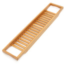 Bathroom Bamboo Bath Shelf Caddy Wine Holder Tub Tray Over Bathtub Rack Support Storage