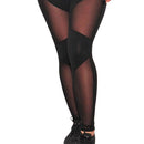 Women Fitness Yoga High-Waisted Leggings Elastic Mesh Tights Black Sexy Push Up Trousers