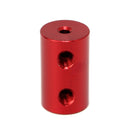 Aluminum Alloy Coupling Red Shaft Coupler with Hex Wrench and Screws Motor Coupler Connector