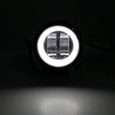 3inch  12/24V 6500K 20W Round LED Work Light With White Angel Eyes Lights Spot Fog light For Car Boat Motorcycle