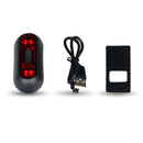 Rechargeable Motorcycle Bike Helmet Night Light Tail Lamp Waterproof Red