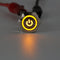 5 Pin 19mm LED Silver Steel Push Button Latching Power Switch Waterproof 12V