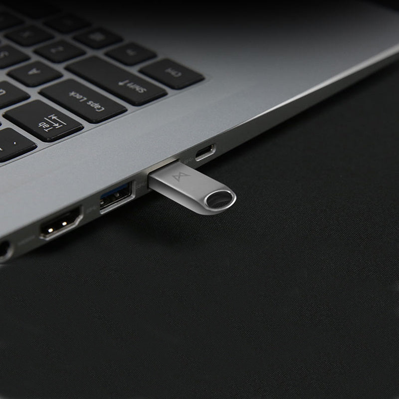 Maibenben USB 2.0 32G Flash Drive Metal Pen Drive Storage USB Flash Disk Silver