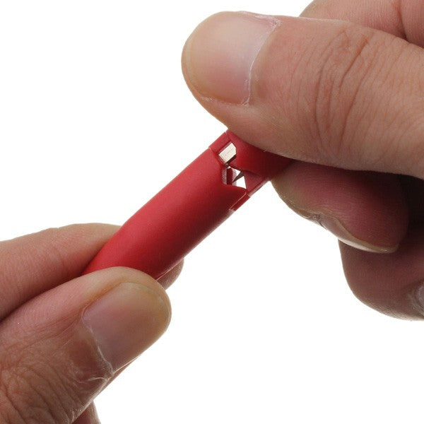 2Pcs Fully Insulated Quick Piercing Test Clips Multimeter Test Probe Spring Load