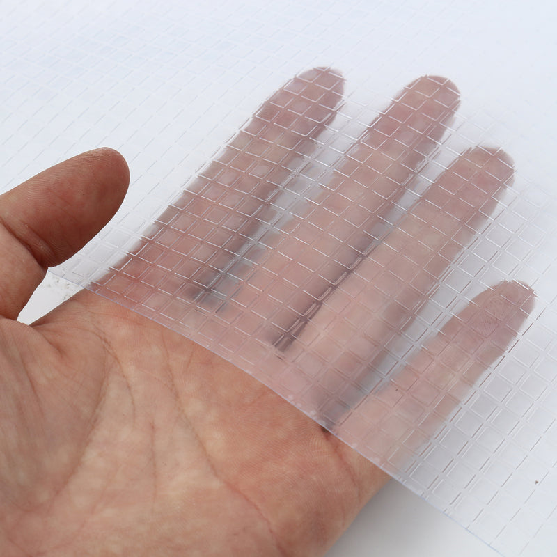 2m Removable Grid Frosted Frosting Window Door Glass Privacy Film Home Decor