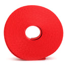 6 Meter 47mm Wide Seat Belt Strap Polyester Fiber Cloth Webbing Red Color Break Strength 2500KG