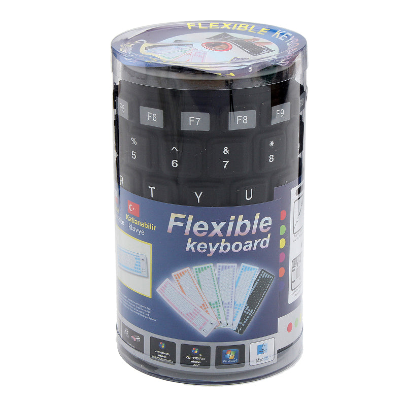 Portable Flexible Waterproof Soft Silicone Keyboard 103 Keys Foldable Numeric Keypad For Mac Android Laptop PC