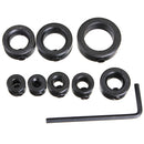 8pcs 3-16MM Drill Bit Shaft Depth Stop Collars Ring Set Wood Drills