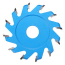 H20 V Shape 12 Teeth Wood Polishing Carving Disc Shovel Blade for Angle Grinder Woodworking Grinding Tool