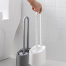 Bathroom Magnetic Cleaning Brush PP Plastic Bathroom Accessories Set Home Long Handle Shower Room Portable Toilet Brush