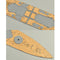 Wooden Deck For Tamiya 78011 1:350 Scale British HMS Prince Of Wales Model With Anchor Chain