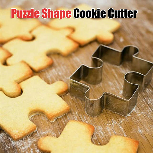 Stainless Steel Puzzle Shape Cookie Cutter Fondant Mold Cake Decorating Tool