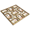 Bronze Floral Wall Hanging Collage Photo Frames Picture Display Decor Gift 6X4inch
