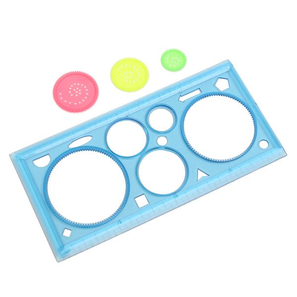 1 Pc Multi-functional Puzzle Ruler Set Spirograph Geometric Painting Template Ruler Drafting Tools For Students Drawing Toys Children Learning Art Tools