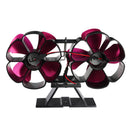 8 Blades Standing Type Stove Fan Low Noise Heat Powered Heater Wood Log Burner Fireplace Heat Cycling No Electricity
