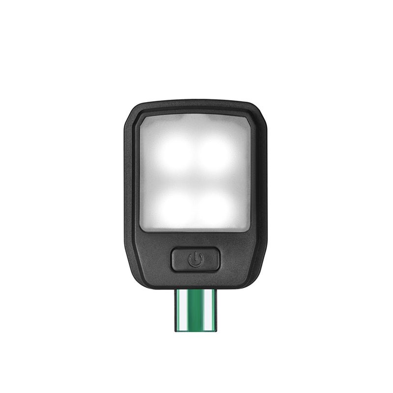 LUSTREON USB Rechargeable Fold Dimmable 4 LED Eye-Care Reading Book Light Clip on for Kindle IPad