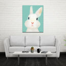 Miico Hand Painted Oil Paintings Cartoon Rabbit Paintings Wall Art For Home Decoration