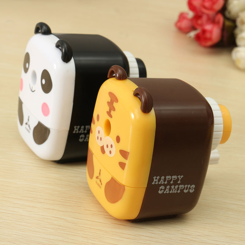 Practical Tiger Panda Animal Shaped Mini Manual Pencil Sharpener Gifts For Students Childrens