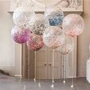 6Pcs/Set Clear 36'' Large Giant Latex Big Oval Balloon Wedding Party Decorations