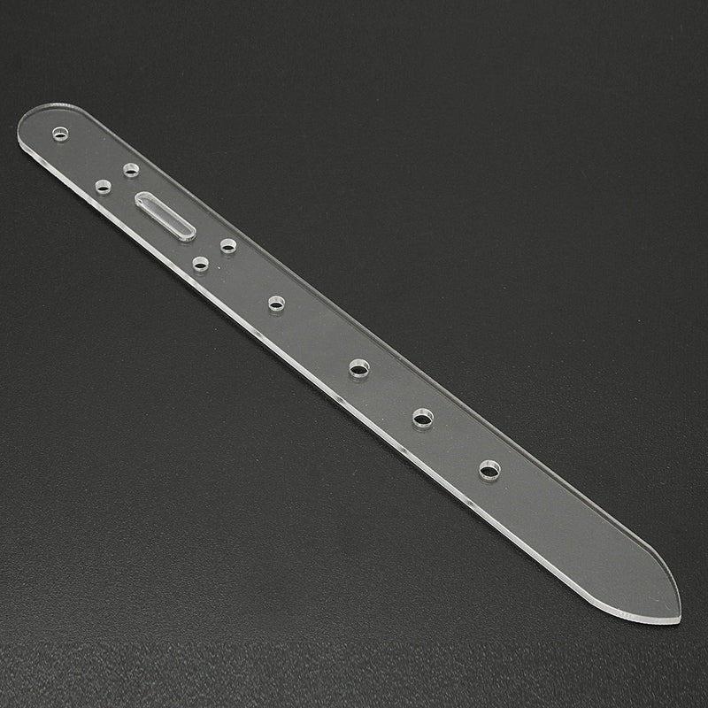 5pc Leather Craft Acrylic Belt Billet Buckle Head End Templates Tool Set