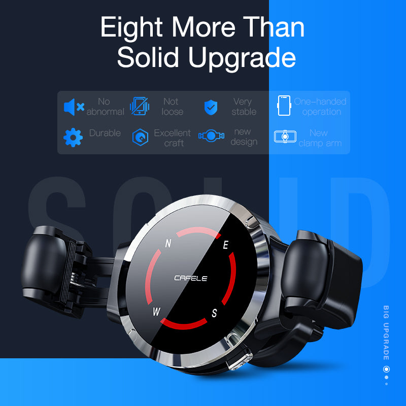 Cafele Memory Holder Air Vent Car Phone Holder Car Mount 360 Rotation One-handed Operation for 4.5-6.5 Inch Smart Phone for iPhone for Samsung Xiaomi