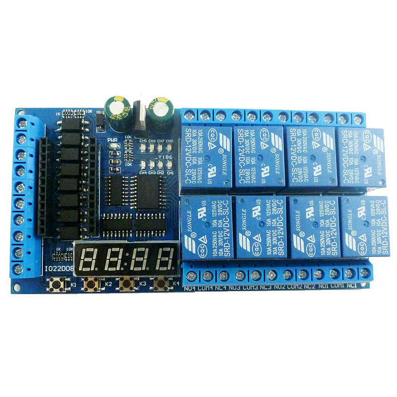 DC 12V 8 Channel Pro mini PLC Board Relay Shield Module Multifunction Delay Timer Switch Board Geekcreit for Arduino - products that work with official Arduino boards