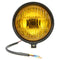 5.75" Motorcycle Headlight Light Retro Metal Yellow Len For Harley Bobber Chopper