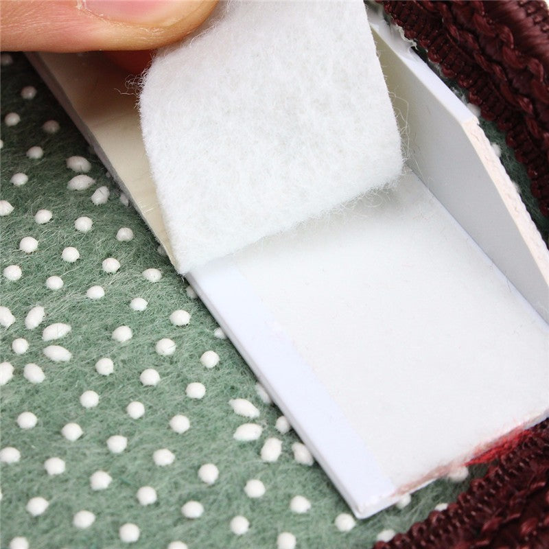 European Style Pastoral Carpet Stair Tread Anti Skid Step Rugs Stair Mats With Magic Paste