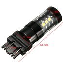 7W 6000K White LED Reverse Turn Signal Light Back Up Fog Lamp 3157 3535 16SMD