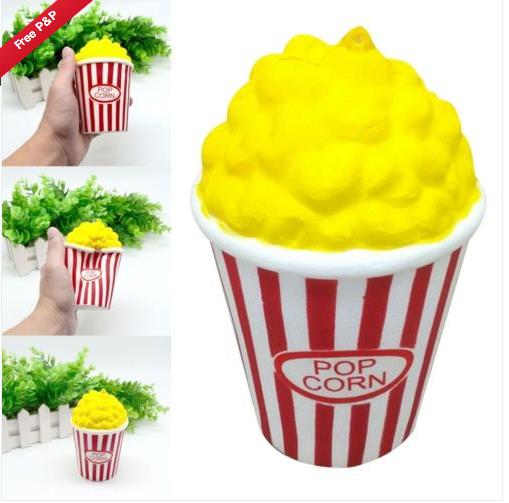 12cm PU Jumbo Squishy Popcorn Scented Slow Rising Kids Toy Relieve Stress Toy Christmas Gift