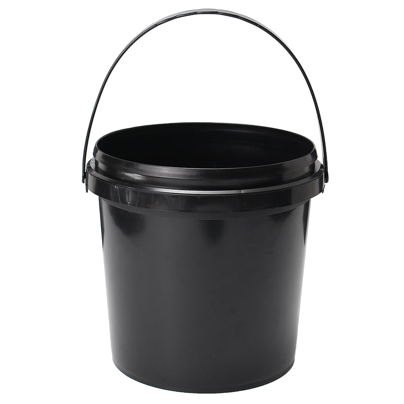 5L Plastic Round Water Bucket Hydroponics System DWC Black Thick Chemical Barrel with Lid Handle